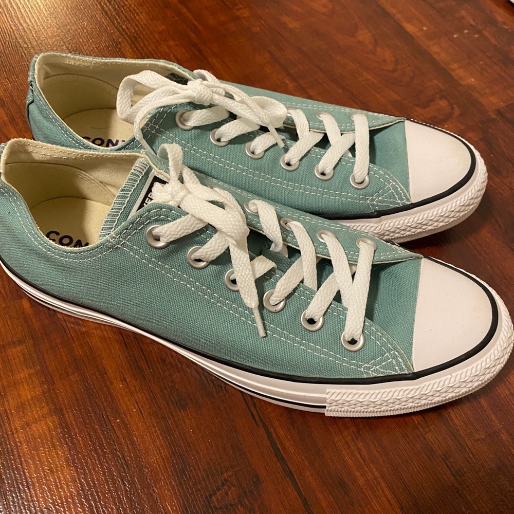 Nearly New Blue Converse All Star Shoes